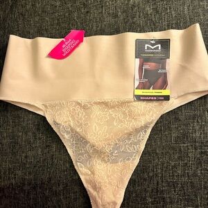 NWT never worn. Maidenform Beige high waisted Shaping Thong 2xl
